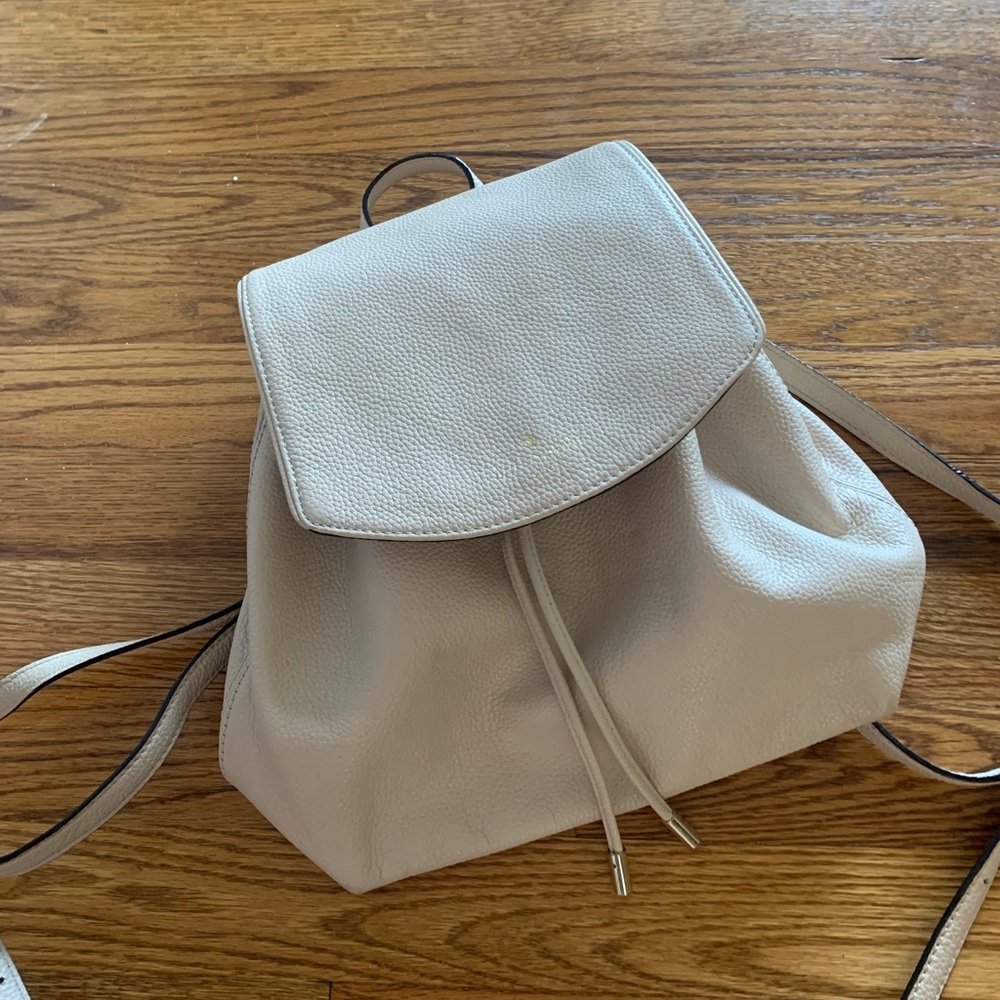 Elegant Beige Women's Backpack